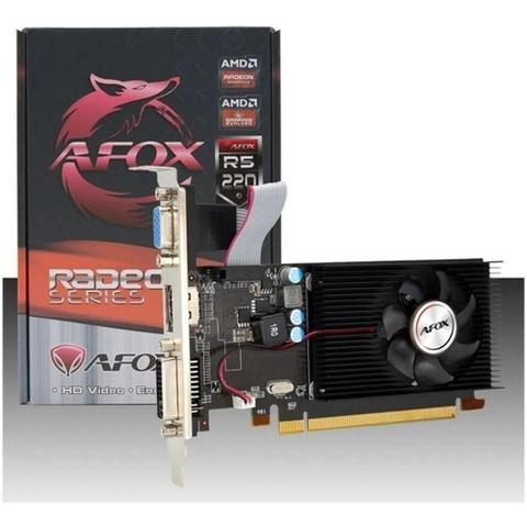 Placa de Vídeo Afox R5 220 2gb Ddr3 Afr5220-2048d3l9