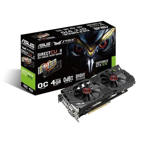 Placa de Vídeo Asus Gtx 970 4gb Ddr5 Strix-gtx970-dc2oc-4gd5