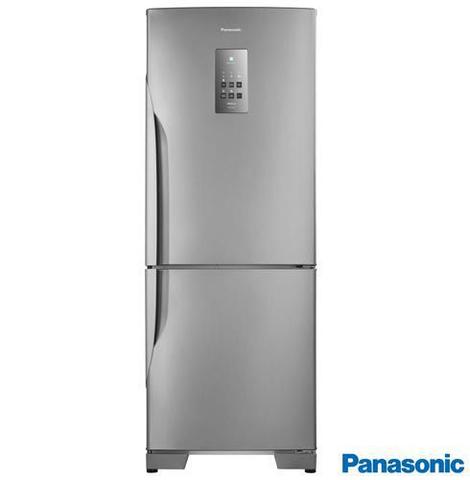 Imagem de Refrigerador Bottom Freezer Panasonic de 02 Portas Frost Free com 425 Litros e Painel Easy Touch Aço Escovado - BB53