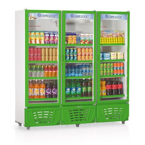 Geladeira/refrigerador 1468 Litros 3 Portas Verde - Gelopar - 110v - Grvc1450