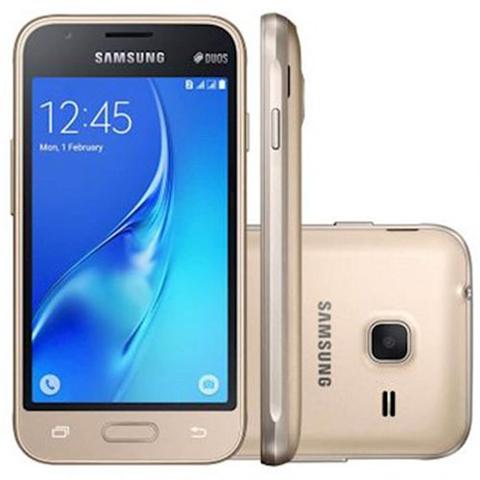 Celular Smartphone Samsung Galaxy J1 Duos J105b 8gb Dourado - Dual Chip