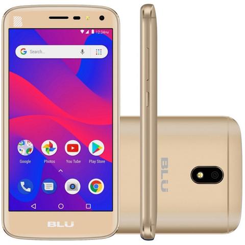 Celular Smartphone Blu C5 C014l 8gb Dourado - Dual Chip