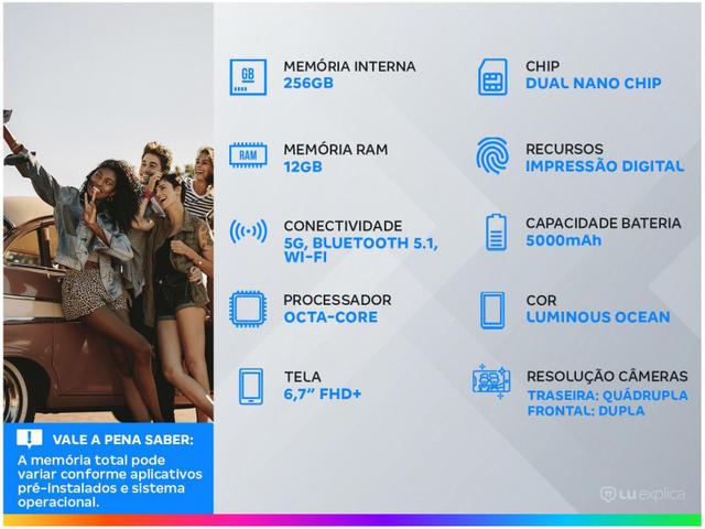 Imagem de Smartphone Motorola Moto G100 Doca+Cabo USB-C/HDMI