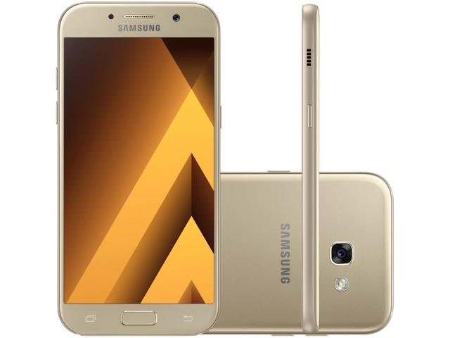 Celular Smartphone Samsung Galaxy A5 A520f 64gb Dourado - Dual Chip