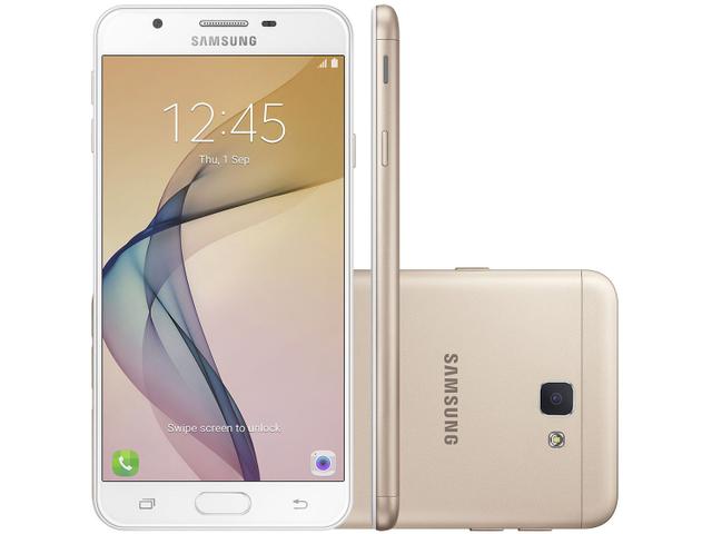 Celular Smartphone Samsung Galaxy J7 Prime G610 32gb Dourado - Dual Chip