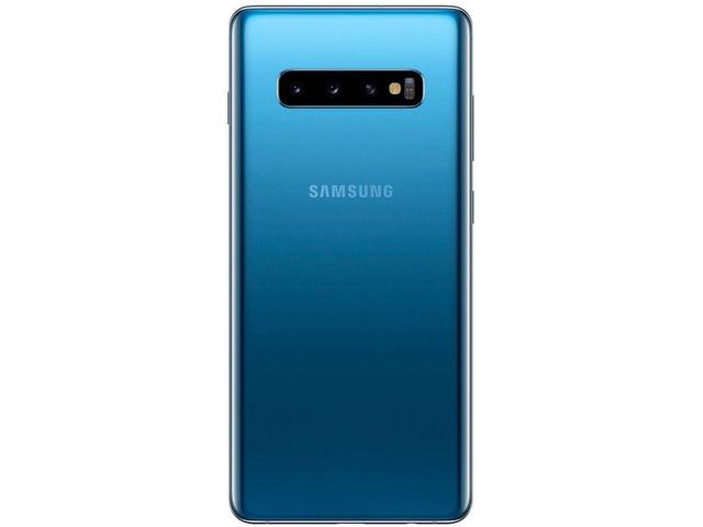 Imagem de Smartphone Samsung Galaxy S10+ 128GB Azul 4G  - 8GB RAM Tela 6,4” Câm. Tripla + Câm. Selfie Dupla