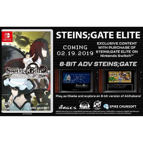 Jogo Steinsgate Elite - Switch - Spike Chunsoft
