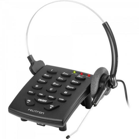 Fone de Ouvido Telefone Headset Black Vg Felitron S8010