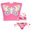 cor Estrelas glitter f142, Borboleta rosa f149