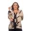 cor Bege estampado