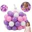 cor 50 bolinhas roxo, Rosa, Branco