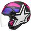 cor Freeway - 1ST Preto fosco/Pink