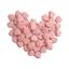 cor coração 50 unidades rosa