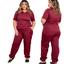 cor Conjunto Scrub Bordo