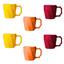 cor AMARELO/LARANJA/MAGENTA