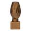 cor Escultura Face Dourada