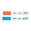cor KIT(1 LARANJA + 1 AZUL)