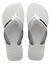 cor Havaiana dual branco, Cinza