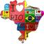 cor I love Rio vermelho
