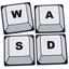 cor Teclado WASD
