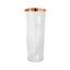 cor Cristal - Borda Rose Gold