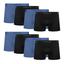 cor Preto e azul