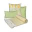 cor MANTA TRIÂNGULO AMARELO - CAPAS 45 X 45 COELHO COLORIDO - VERDE ERVA DOCE LISO - CAPA 30 X 50 POÁ VE