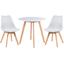 cor Mesa branco com cadeiras branco