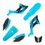 cor Azul neon / Preto