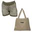 cor Shorts verde, Bolsa nude