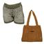 cor Shorts verde, Bolsa terracota