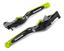 cor Preto com Verde Fluorescente