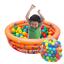 cor Piscina laranja, Bolinha colorida
