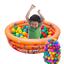 cor Piscina laranja, Bolinha colorida