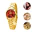 cor Dourado/Vermelho