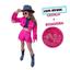 cor Pink C/preto Stras `Cavalo`