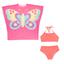 cor Coral 18, Borboleta rosa f149