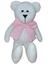 cor Urso baby branco com laço rosa