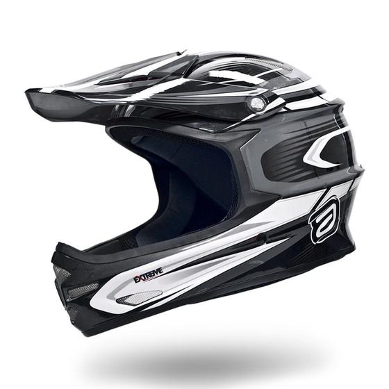 Imagem de 00 Mat susp Objetiva Capacete Bike Asw Extreme Downhill Preto