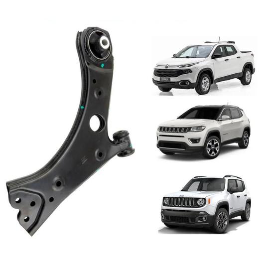 Imagem de 01 Bandeja Suspensão Sem Pivô Nakata Dianteira Direita Jeep Renegade 2016 A 2020