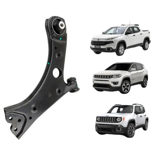 Imagem de 01 Bandeja Suspensão Sem Pivô Nakata Dianteira Esquerda Jeep Compass 2016 A 2020 