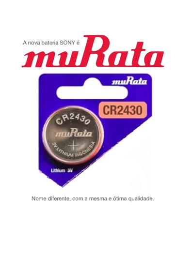 Imagem de 01 Bateria Murata CR2430 DL2430 ECR2430 Célula de Moeda de Lítio de 3V