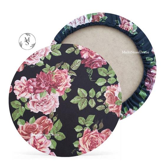 Imagem de 01 Capa de Sousplat Floral Rose Nude - 35 cm - Várias Cores e Estampas - Supla Jogo Americano