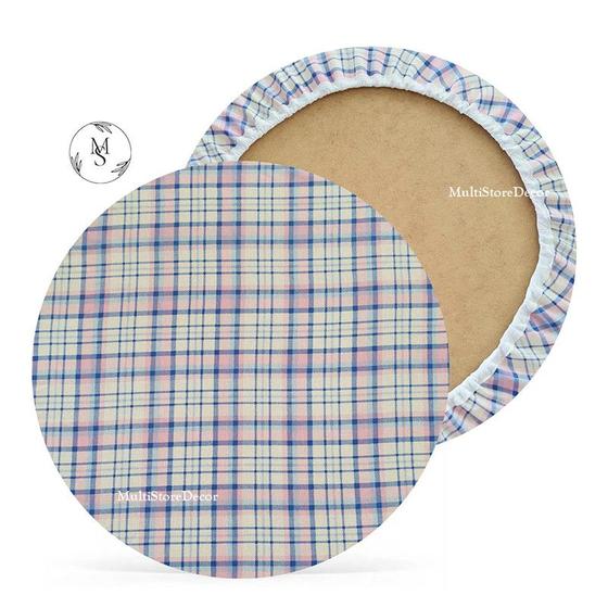 Imagem de 01 Capa de Sousplat Xadrez Italiano - 35 cm - Várias Cores e Estampas - Supla Jogo Americano