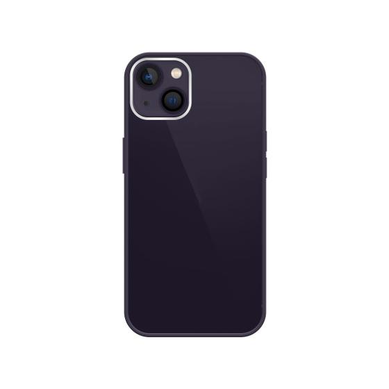 Imagem de 01 Capinha Silicone Vidro Glass Compatível com iPhone 14