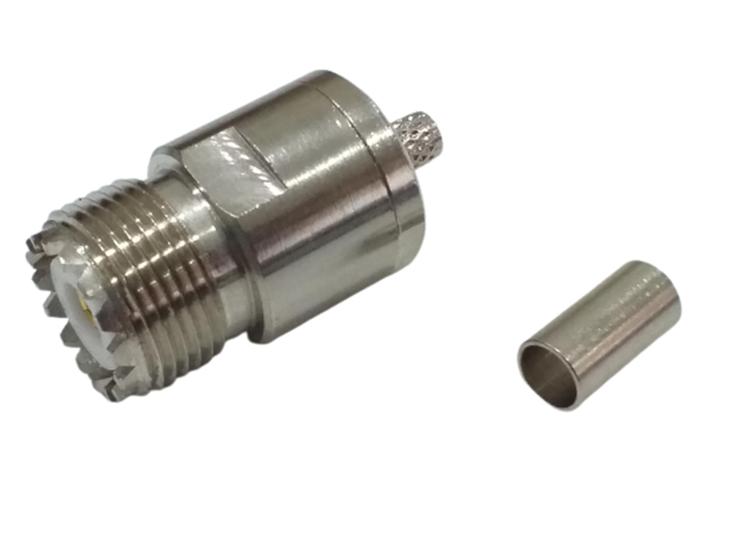 Imagem de 01 conector uhf femea para rg58 original klc
