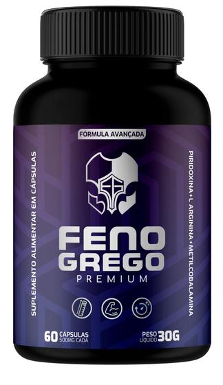 Imagem de 01 Feno Grego Premium Suplemento Alimentar 60 Cápsulas - Original