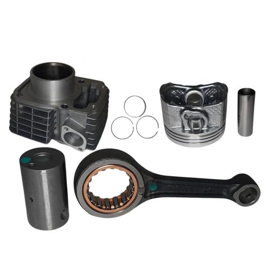 Imagem de 01 Kit Cilindro+Biela Mahle Metal Leve Honda Cg Fan 125 2009 A 2015