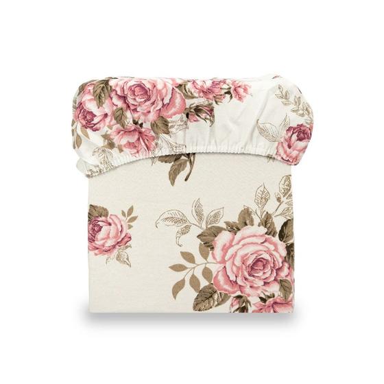 Imagem de 01 Lençol Cama Solteiro 180 Fios Estampado 1,90cm x 0.90cm Capa de Colchão Avulsa COM ELÀSTICO EM TODA VOLTA