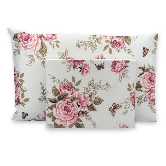 Imagem de 01 Lençol De Cima Cama Solteiro Sem Elástico Acabamento Em Bainha 2,50cm x 1,50cm 180 Fios Estampado